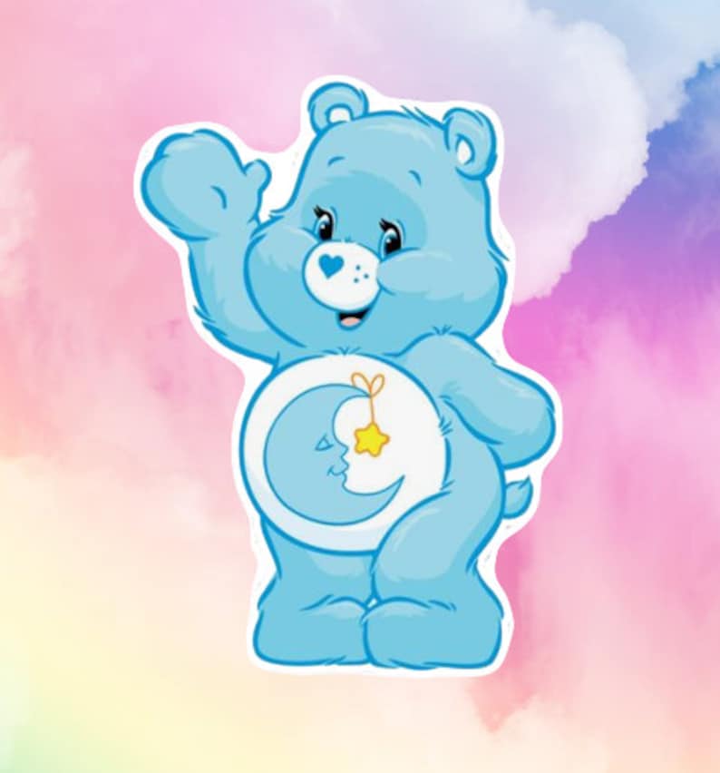 Care Bears Bedtime Bear Vinyl Decal Laptop Decal Care | Etsy