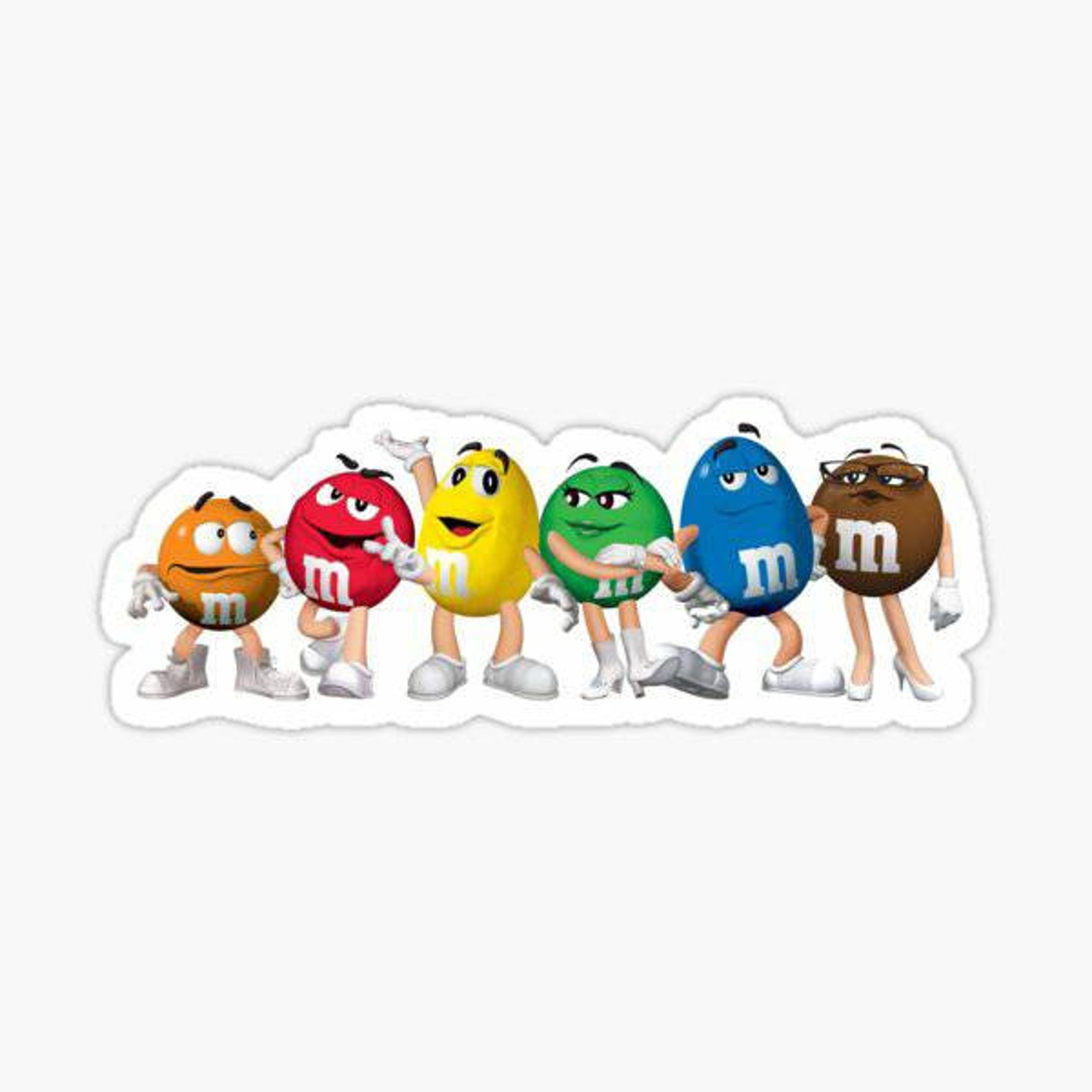 M&M's Stickers Vinyl Decal Laptop Decal Stickers Etsy
