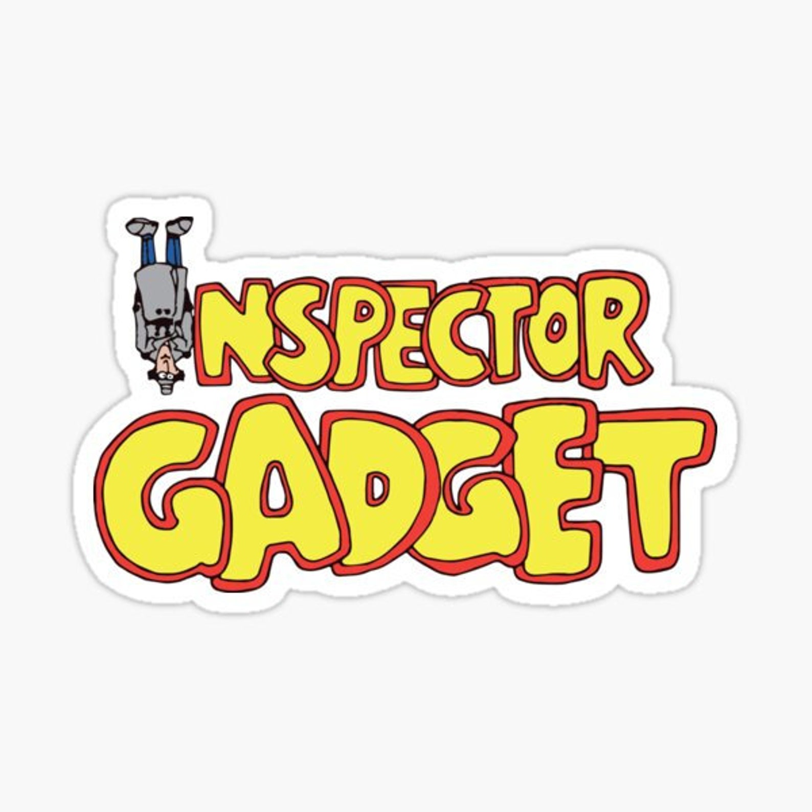 Inspector Gadget Stickers Vinyl Decal Laptop Decal Etsy