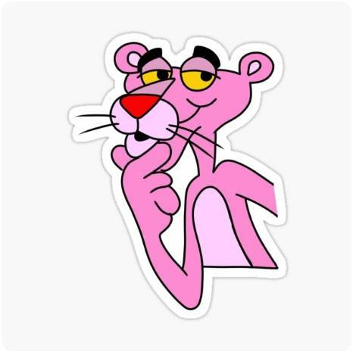 Pink Panther Stickers Vinyl Decal Laptop Decal Panther Etsy