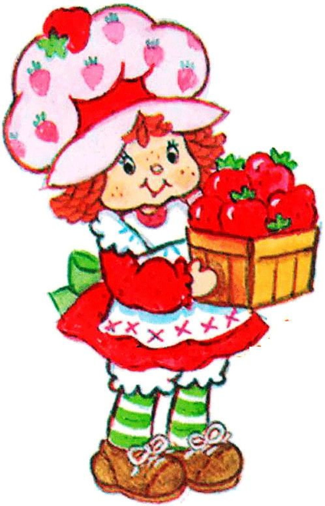 Strawberry shortcake Vinyl Decal Laptop Decal Strawberry Etsy