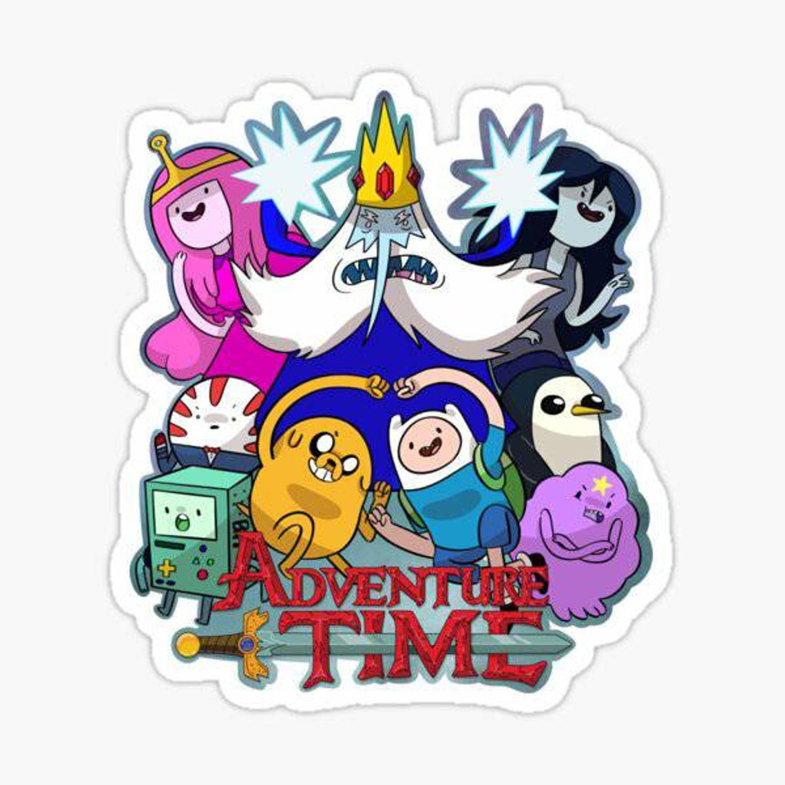 Adventure time Stickers Vinyl Decal Laptop Decal | Etsy