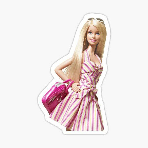 Barbie stickers Vinyl Decal Laptop Decal Barbie Stickers Etsy