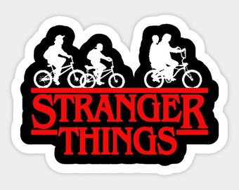 stranger things sticker etsy