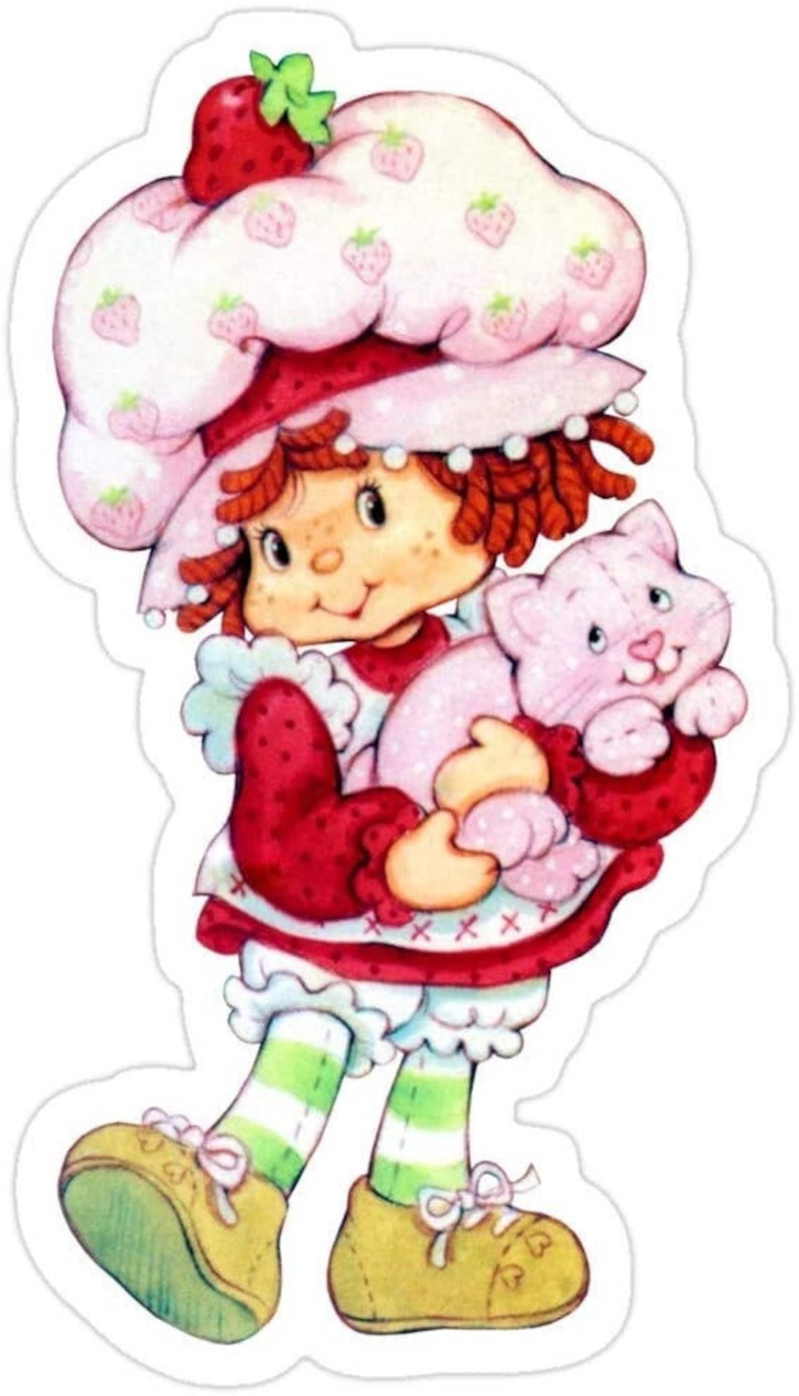 Strawberry shortcake Vinyl Decal Laptop Decal Strawberry Etsy