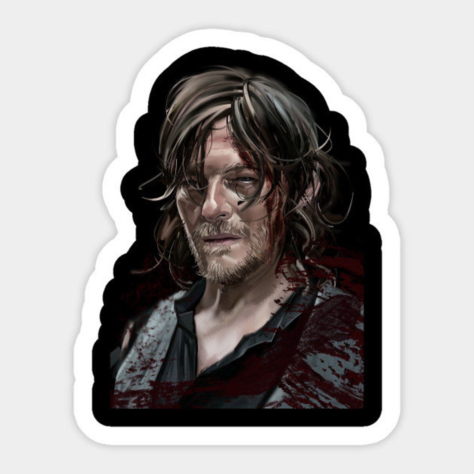 Walking Dead Darryl Stickers Vinyl Decal Laptop Decal Etsy