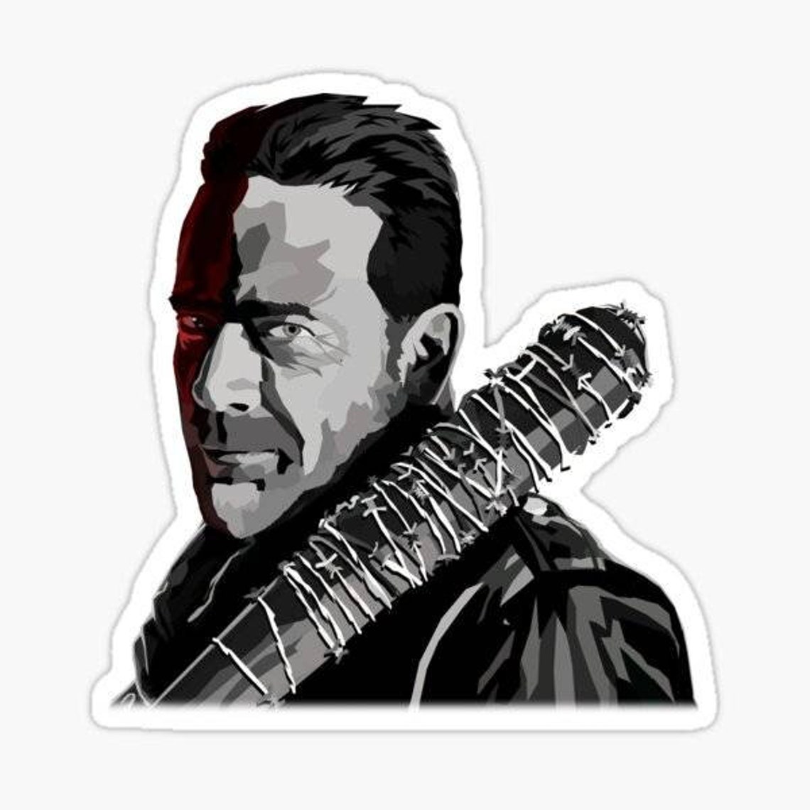 Walking Dead Negan Stickers Vinyl Decal Laptop Decal Etsy