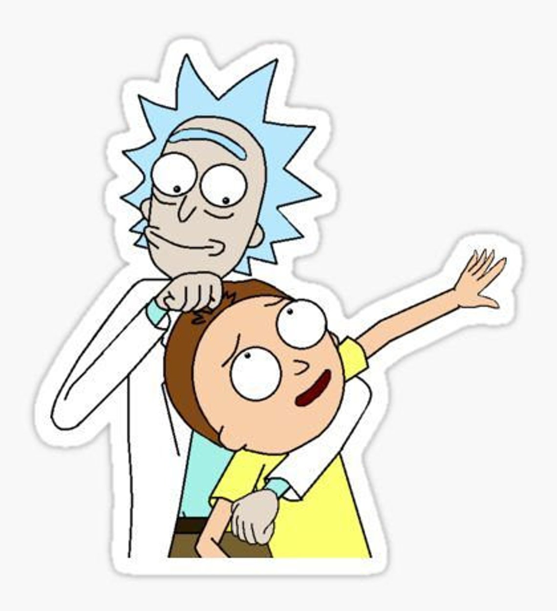 Rick and Morty Vinyl Decal Laptop Decal Rick and Morty Etsy