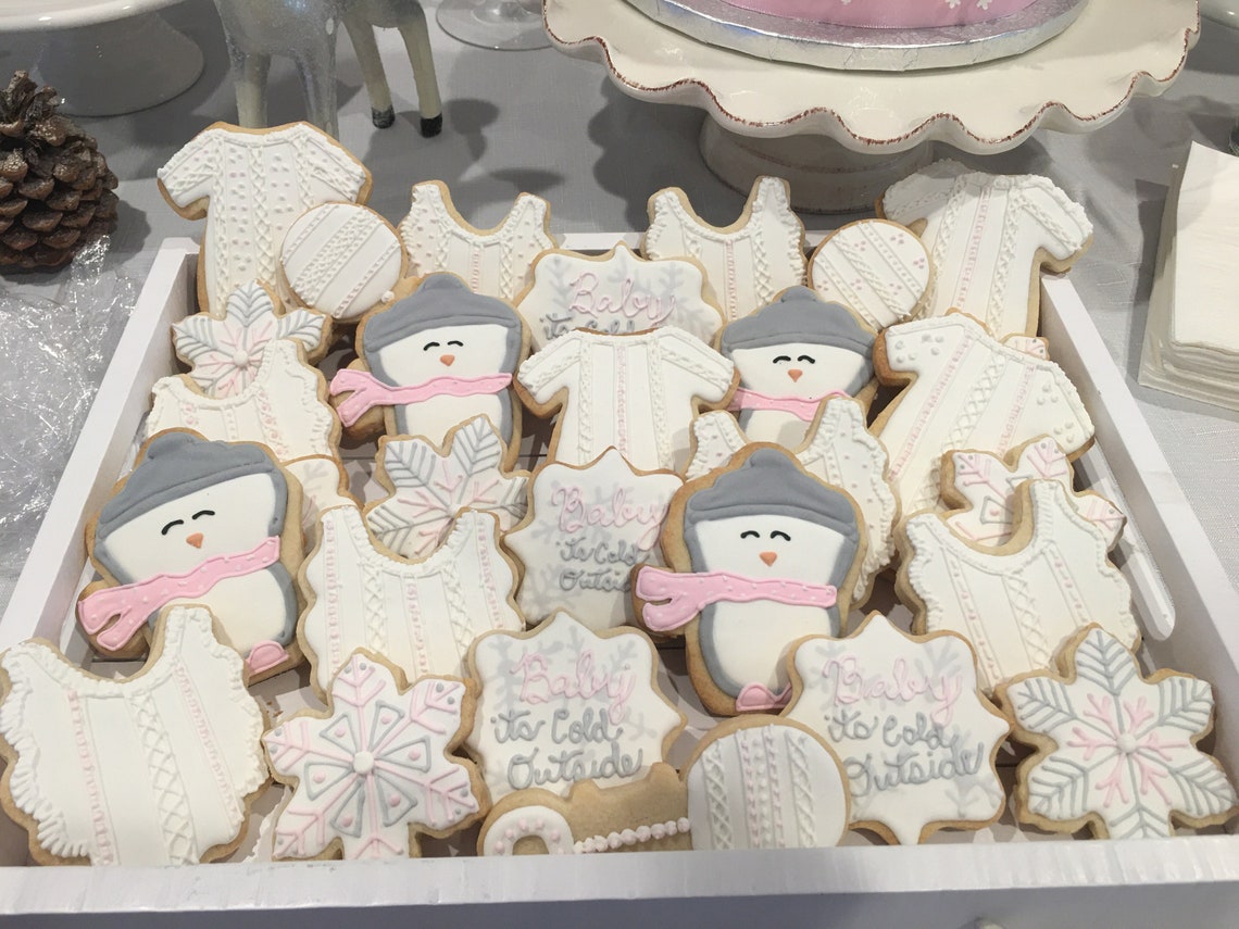 Baby its cold outside sugar cookie Etsy