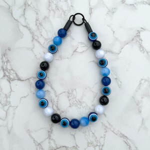 Evil Eye Beaded Dog Collar