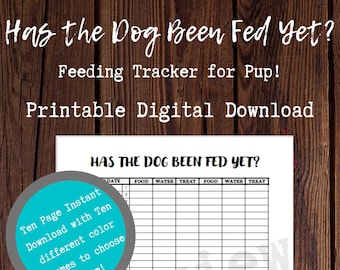 Printable Pet Growth Log Dog Growth Cat Growth (Download Now) - Etsy