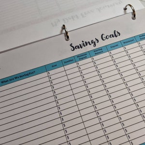 Savings Goals Printable Budget Binder Printable Savings Tracker Sinking ...