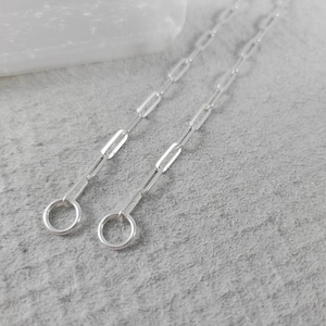 Sterling Carabiner Lock Chain // 9x3mm // 925