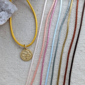 Cord Necklace // Nylon Polyamide // Sterling Closure // For Charms