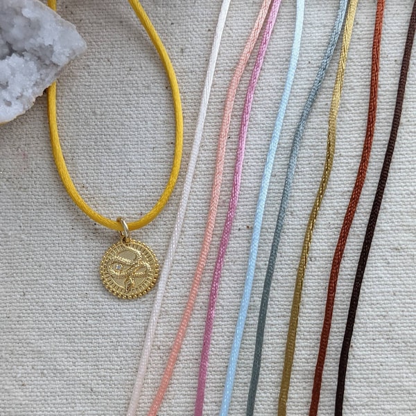 Nylon Cord Necklace Etsy