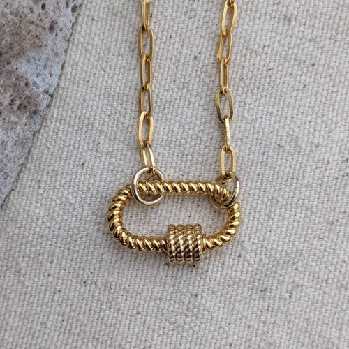 Rope Round Carabiner Necklace main image 0