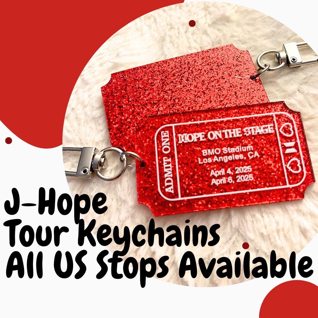 Concert Keychain Limited Edition Hope on the Stage Concert World Tour Keychain - Gift ...