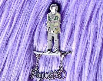Agust D D2 Hard Enamel Pin - Gift for Her Christmas Present Holiday Friend Birthday Kpop Gift Suga Yoongi