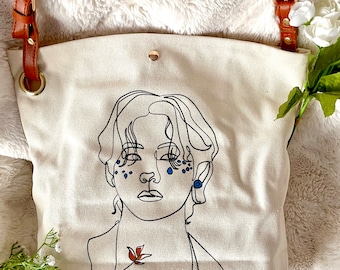 BTS Taehyung V Crossbody Tote Bag Gift for Her Christmas Present Holiday Friend Birthday Analog Bag Purse Kpop Gift