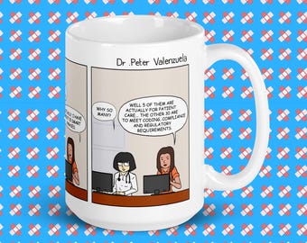 Notez la tasse de ballonnement | Mug humoristique en céramique pour professionnels de la santé