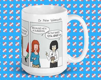 Tasse drôle de chirurgien | Cadeau humoristique médical