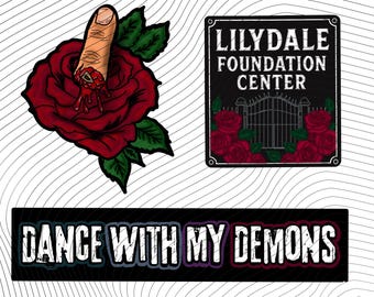 Officieel gelicentieerde aangepaste stickers Dance With My Demons | Steph Macca | Lillydale-collectie | BookTok-merchandise