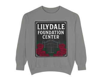 Officieel gelicentieerde Dance With My Demons Lillydale Foundation Center-sweater | Steph Macca | Lillydale-collectie | BookTok-merchandise