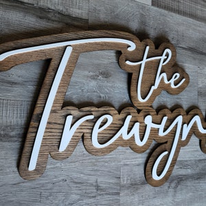 Custom Wooden Last Name Sign: Wedding Backdrop Decor