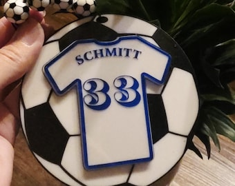 Personalized Soccer Jersey Ornament for Christmas