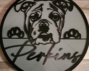 Custom Pet Portrait Sign-Entryway Sign