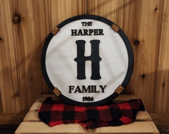 Personalized Ranch Wood Sign: Rustic Family Name Wall Decor