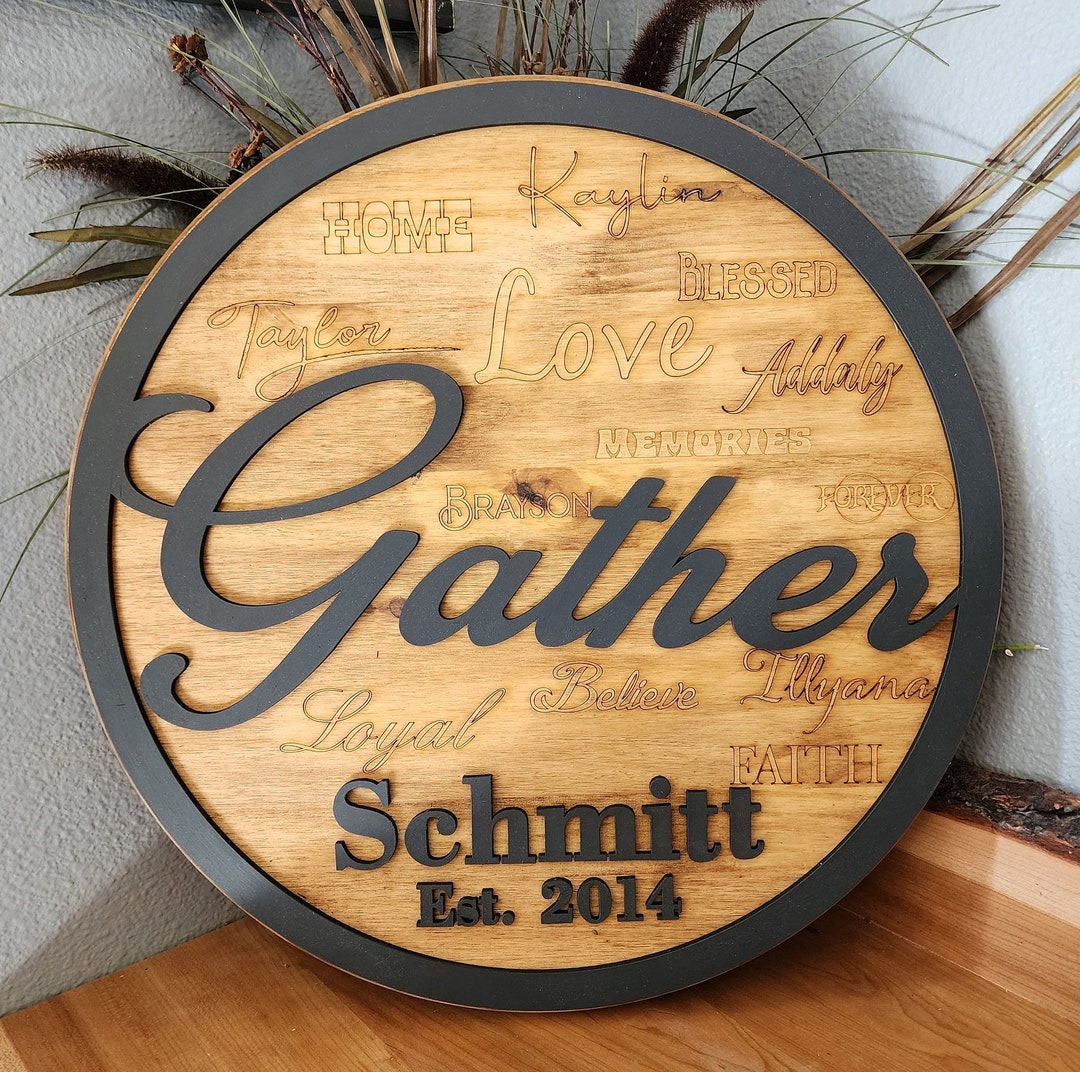 Rustic Country Wood Wall Decor for Fall, Country Style Gather Sign - Etsy