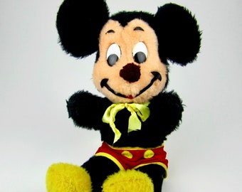 Vintage Mickey Mouse Plush 17"- Walt Disney Productions- California Stuffed Toys
