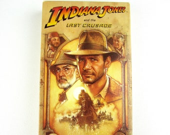 First Release! Indiana Jones And The Last Crusade- (VHS Tape Paramount 1989 Release) TESTED! (Harrison Ford, Steven Spielberg, Sean Connery)