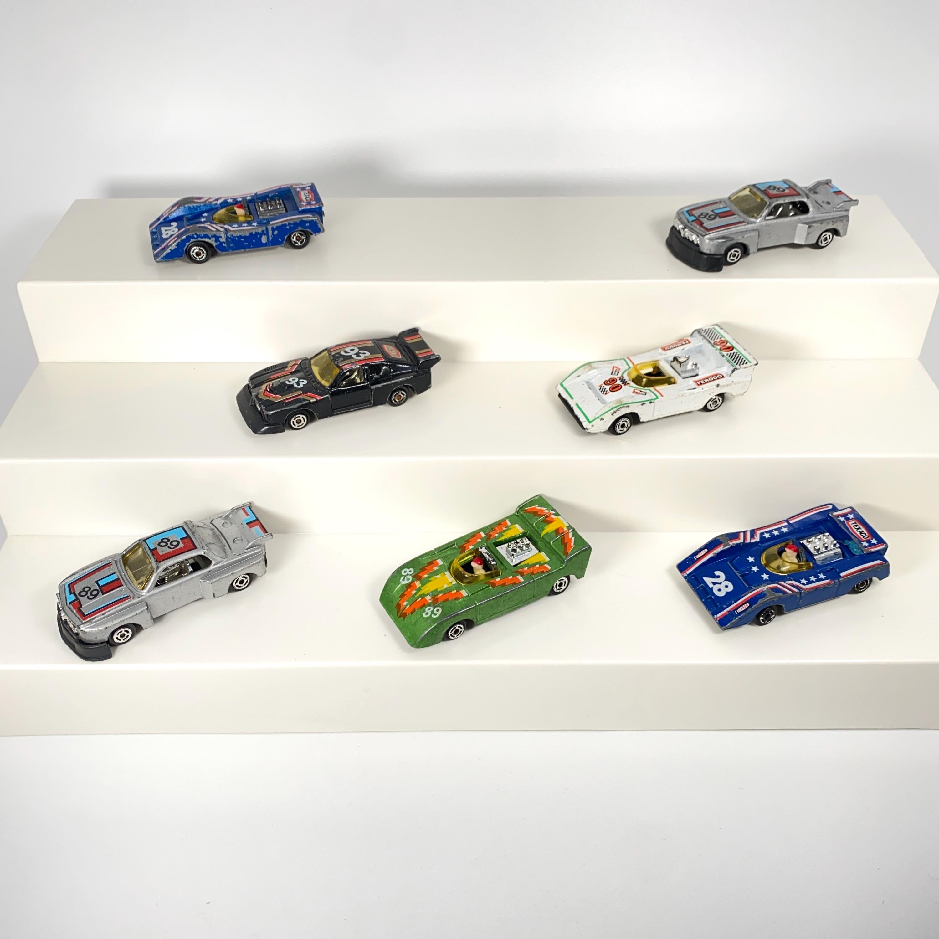 パルメイラス　80s ヴィンテージ Lot of 7 Vintage 1980s Summer SM Marz Karz Diecast Race Cars
