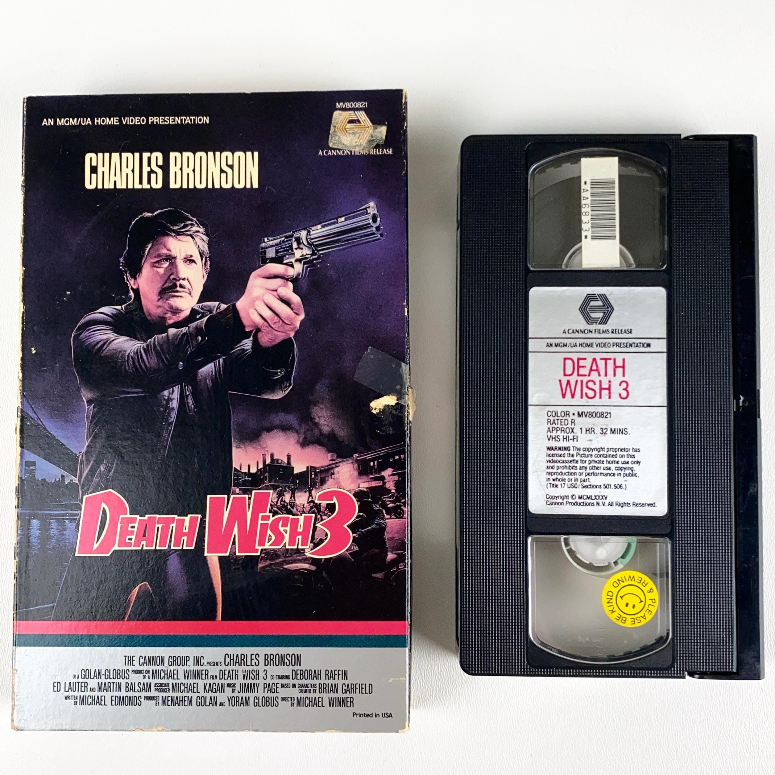 Death Wish 3 (1986 MGM/UA Cannon Big Book Gatefold Box 