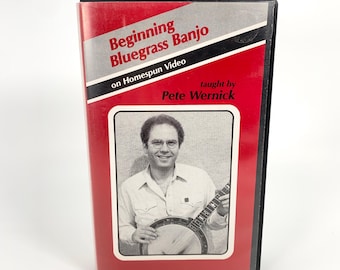 Banjo bluegrass pour débutants - Enseigné par Pete Wernick (millésime 1985, vidéo maison, Clamshell VHS)