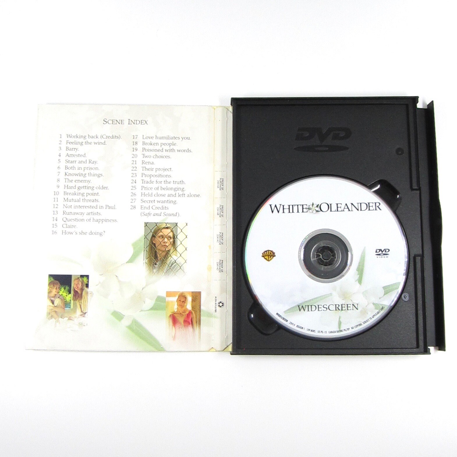 White Oleander 2002 (DVD, Widescreen Region-1, Snap Case