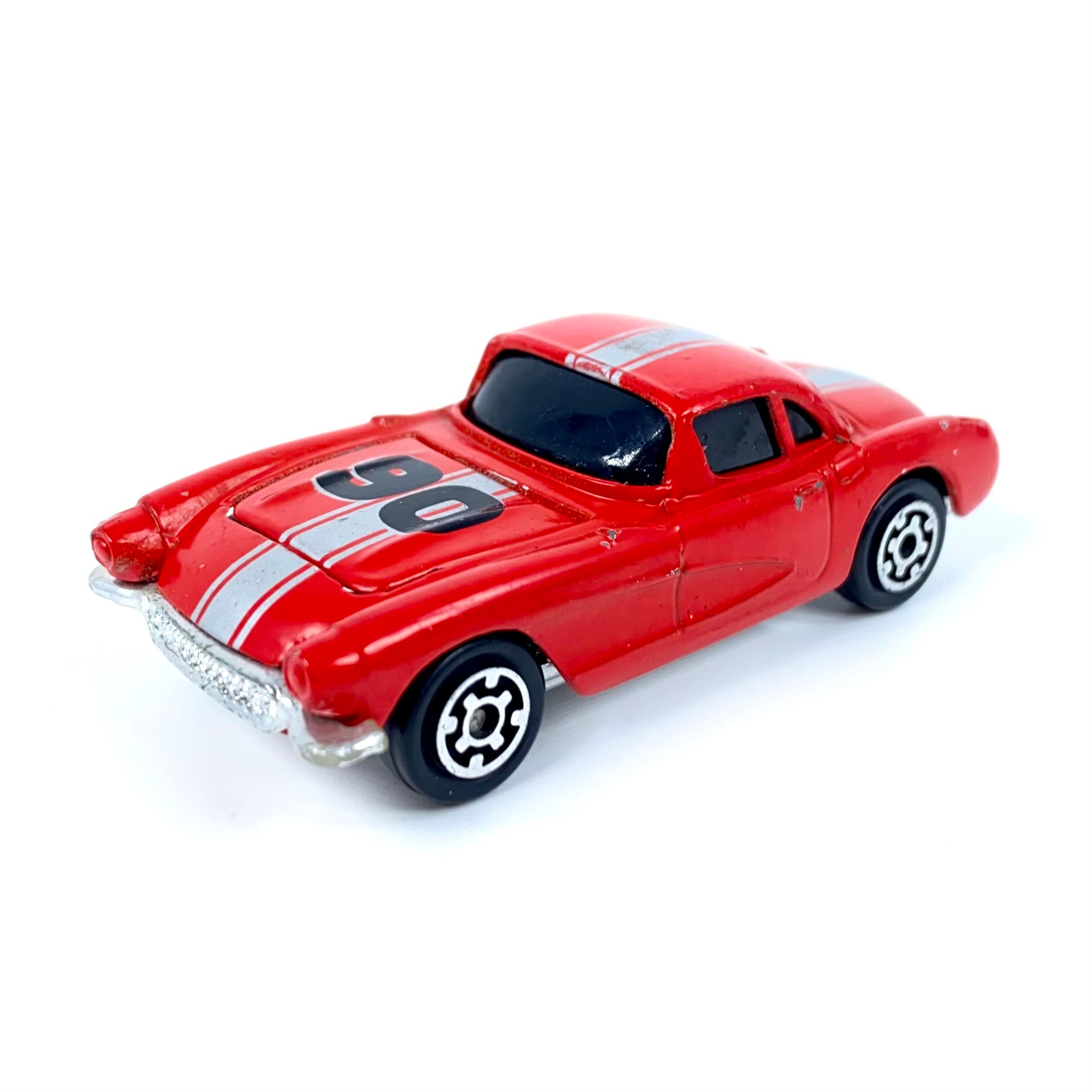 最高級 Red Corvette Chevy 1957 Kidco 1979 Vintage W/ Stripes Silver 洋書