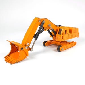 Vintage Cox Shinsei Mini-Power HITACHI UH20 lastskopa nr 4129 Orange anläggningsfordon (~13,5 cm indragen)