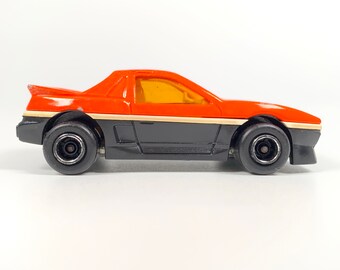Vintage Majorette #206 Pontiac Fiero, Orange Black, 200 Series #42
