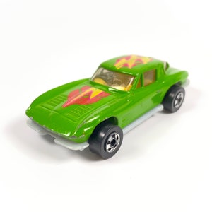 1979 Hot Wheels 1963 Corvette Custom Split Window Lime Green Lightning Bolt 1/64