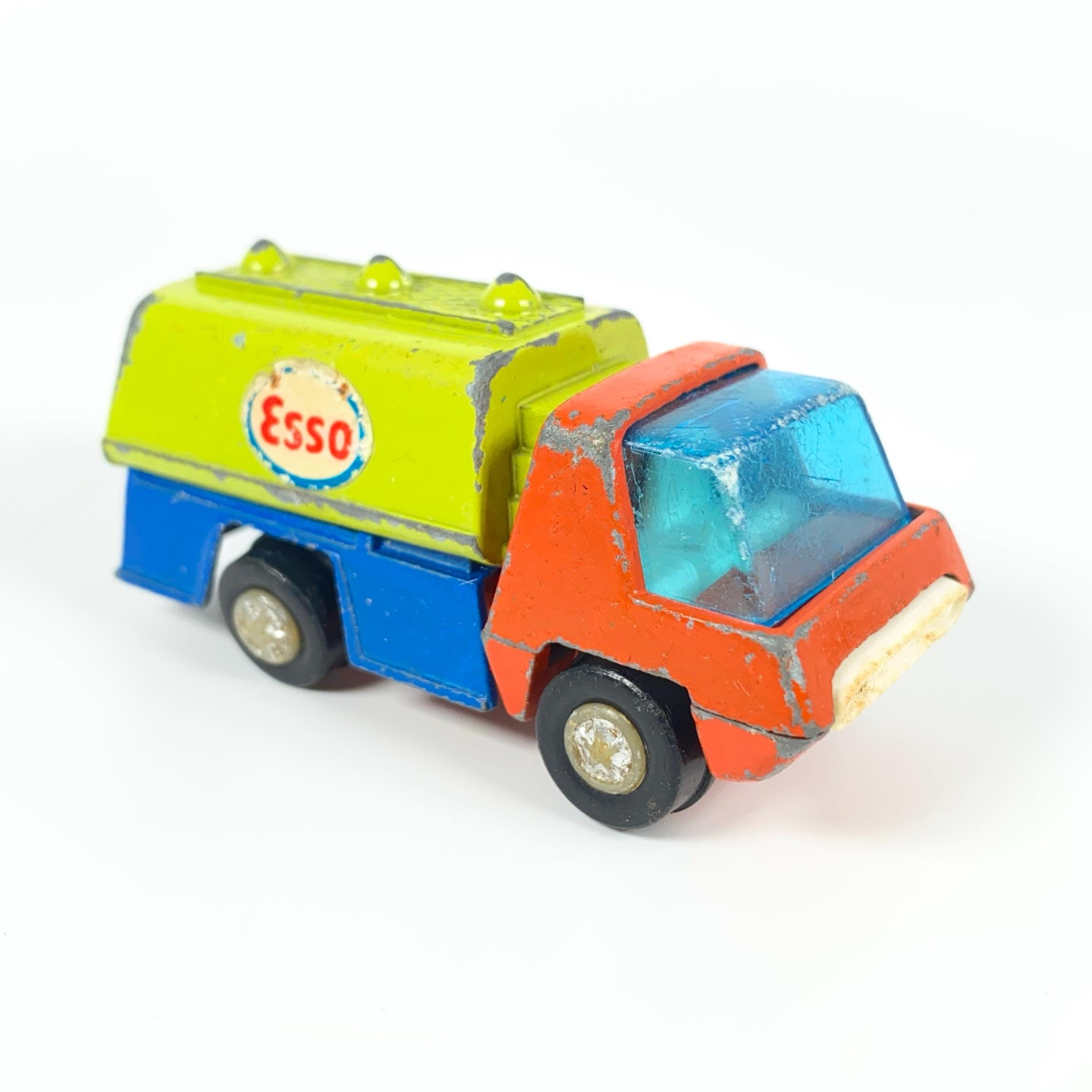 Rare Vintage 1970s Playart Peelers Esso Gas Tanker Truck 2.5