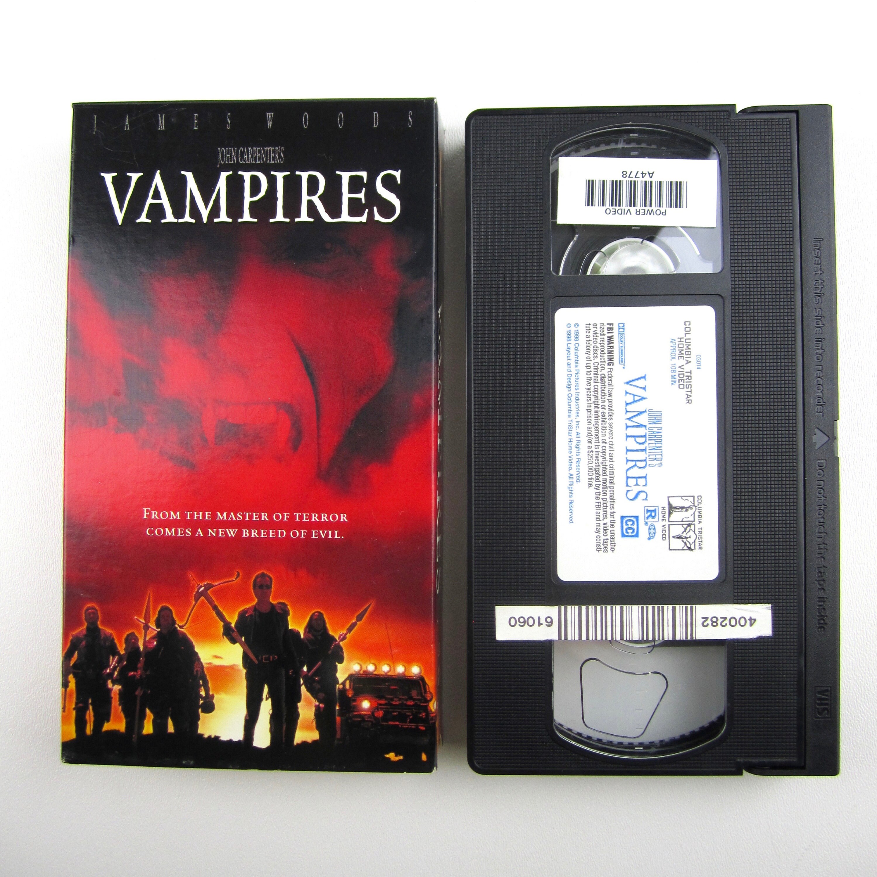 John Carpenters Vampires (VHS 1999) James Woods- TESTED