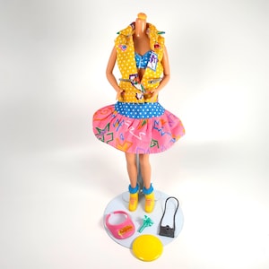 Vintage 1987 CALIFORNIA DREAM Barbie #4439 12pc Accessories Outfit Lot