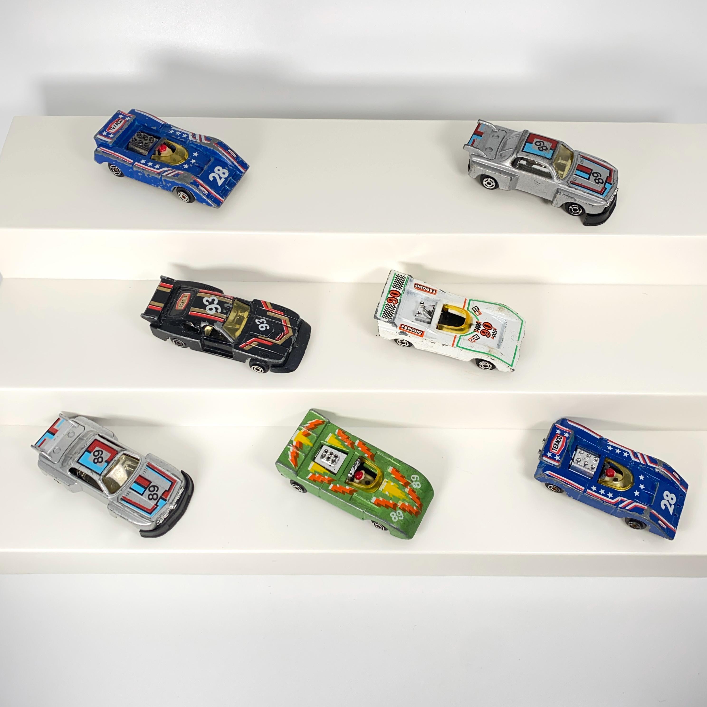 Lot of 7 Vintage 1980s Summer SM Marz Karz Diecast Race Cars