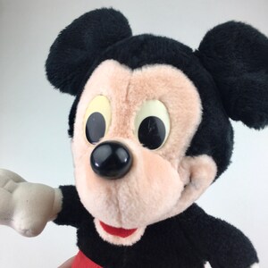 Vintage 80s Disney Playskool 16" Mickey Mouse Red Pants White Buttons Plush Stuffed Animal Toy, Hasbro image 9