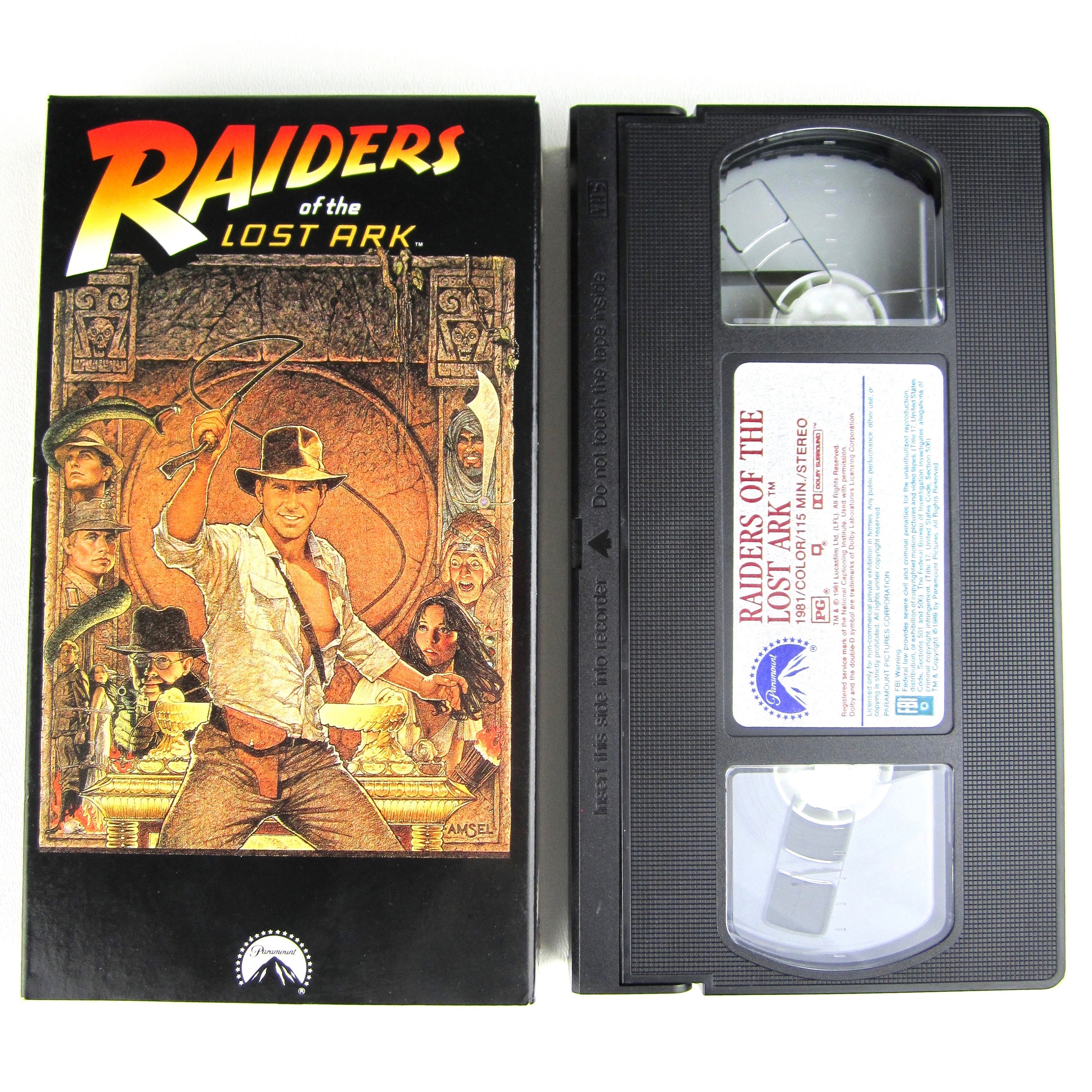 Vintage Raiders of the Lost Ark 1981 (VHS Tape Paramount 1989