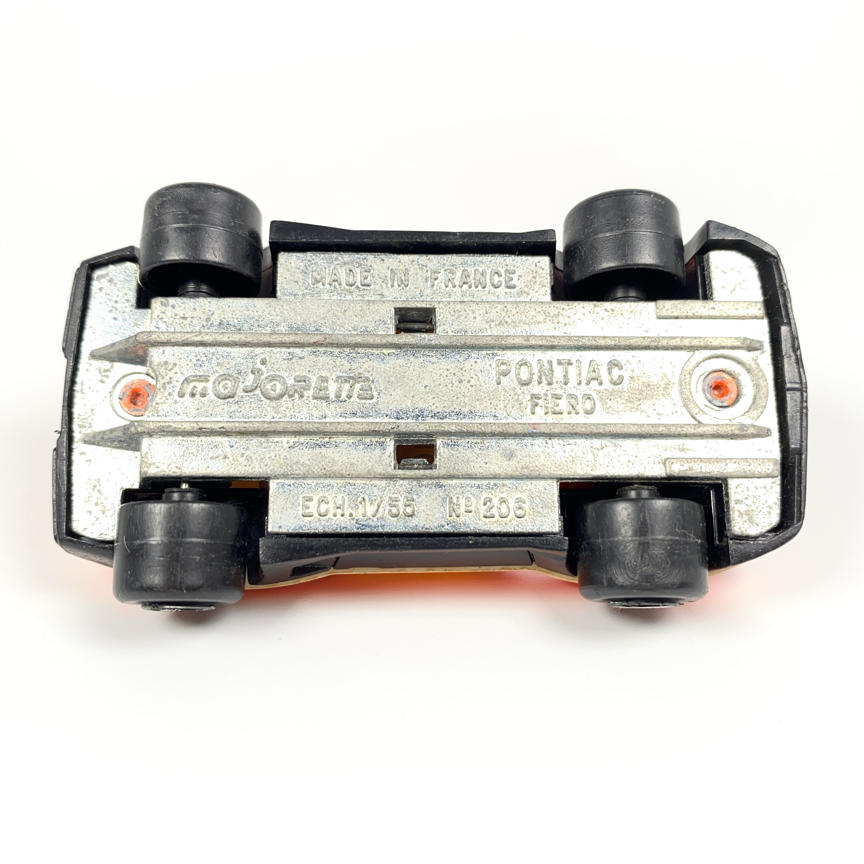 ヴィンテージ マジョレット #206 ポンティアック フィエロ、オレンジ