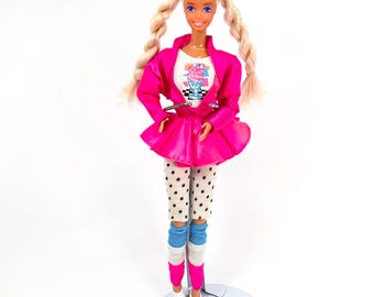 Vintage 9pc 1988 Cool Times Barbie Doll #3022 “Mattel 1966 China”